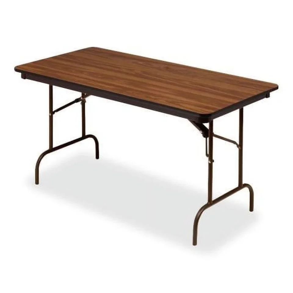 Best-Selling Premium Wood Laminate Folding Table, Rectangular, 60w X 30d X 29h, Oak