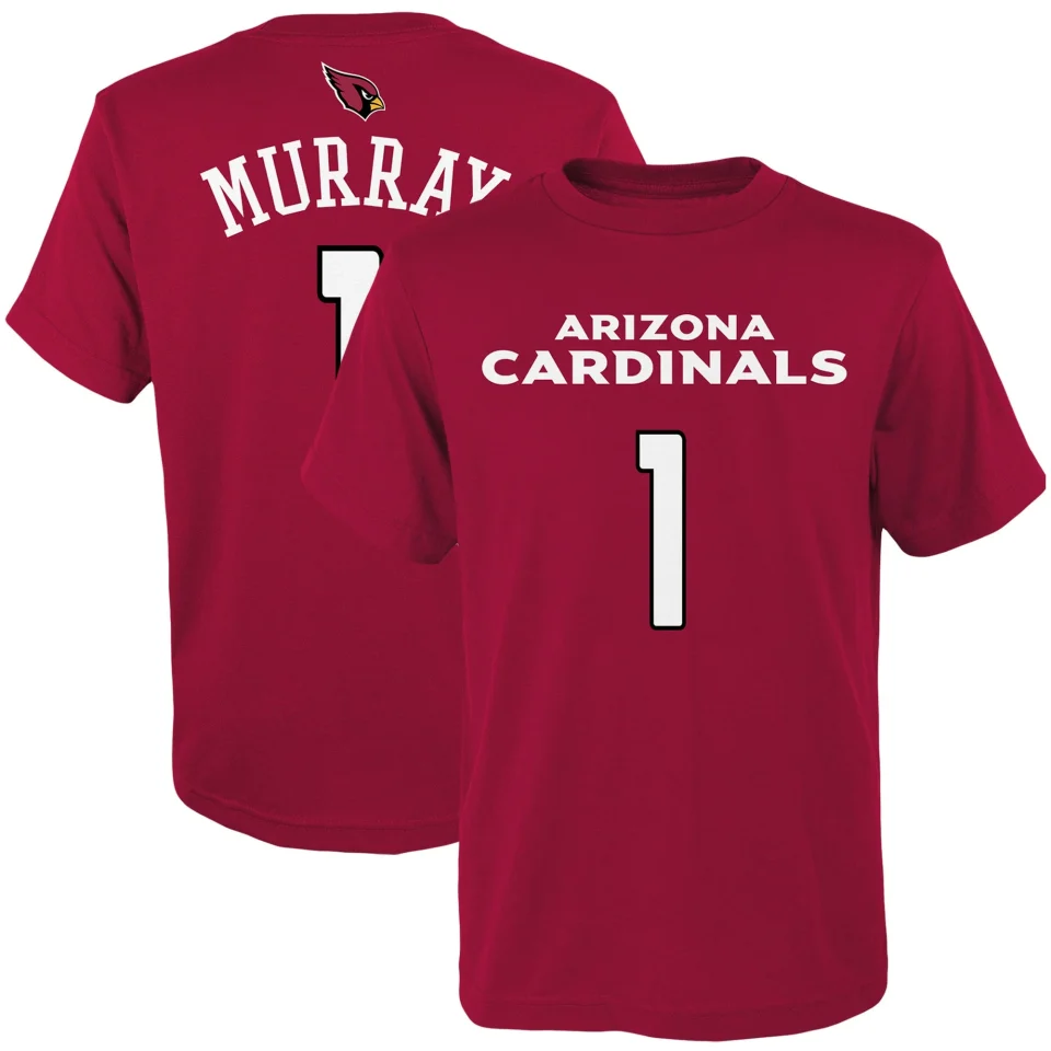 Travel Gift-Ready Youth Kyler Murray Cardinal Arizona Cardinals Mainliner Player Name & Number T-Shirt