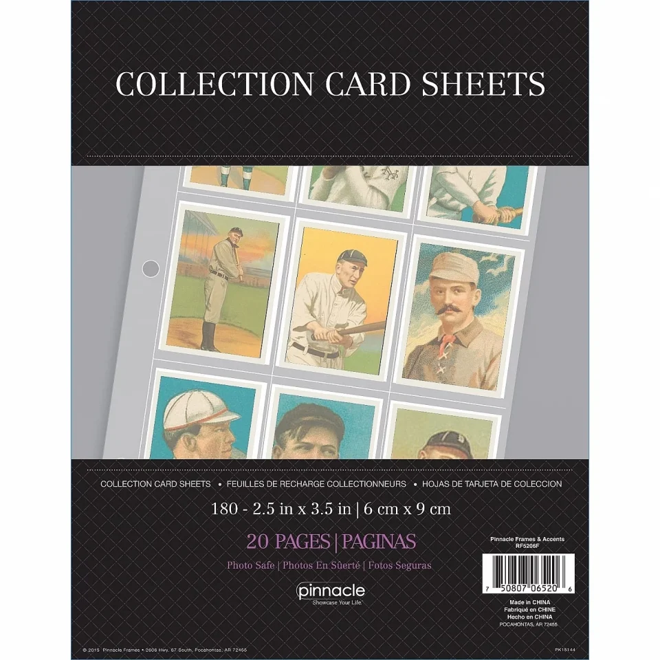 Food-Grade Top-Rated (2 pack) Trading Card size 2one-half inch x3one-half inch Pocket refills by Pinnacle - 2.5x3.5