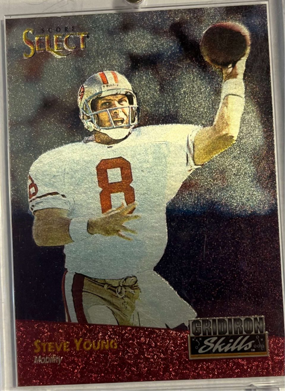 Bamboo Matte NFL 1993 Pinnacle Brands Steve Young 2/10 Trading Card (Select Score)