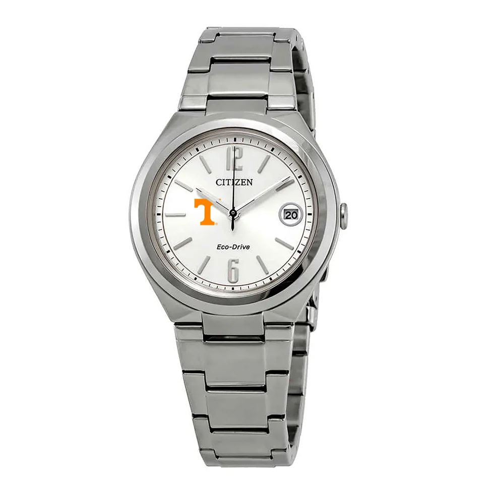 Prime Women's Silver Tennessee Volunteers Eco-Drive Stainless Steel Watch