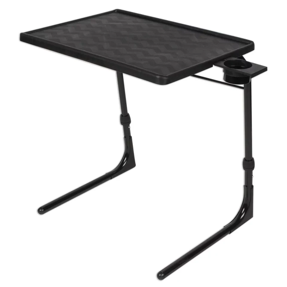 Healthy Table Mate II Plus TV Tray Large Folding Table, Large, Black