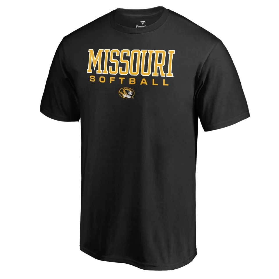 Dining Men's Fanatics Branded Black Missouri Tigers True Sport Softball T-Shirt
