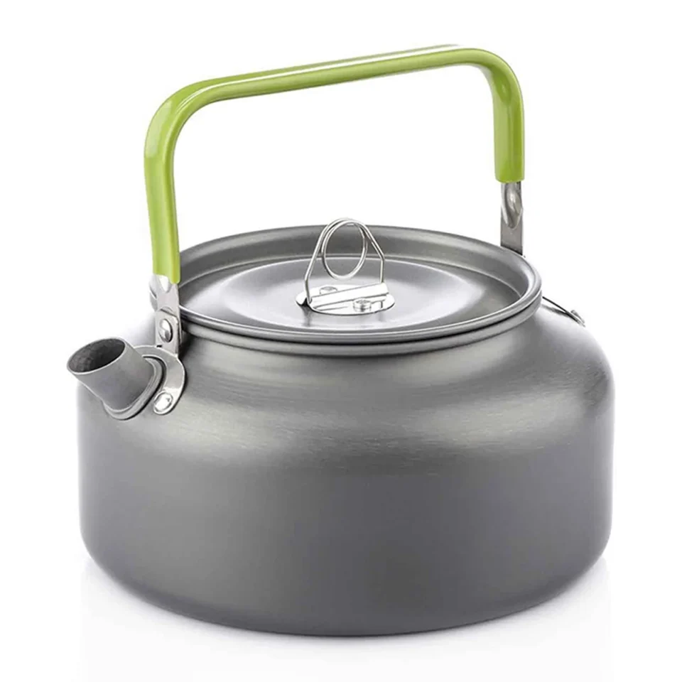 Thickened Easy-Clean Meterk 0.8L1.2L1.6L Outdoor Camping Kettle Aluminum Tea Kettle Coffee Pot with Carry Bag