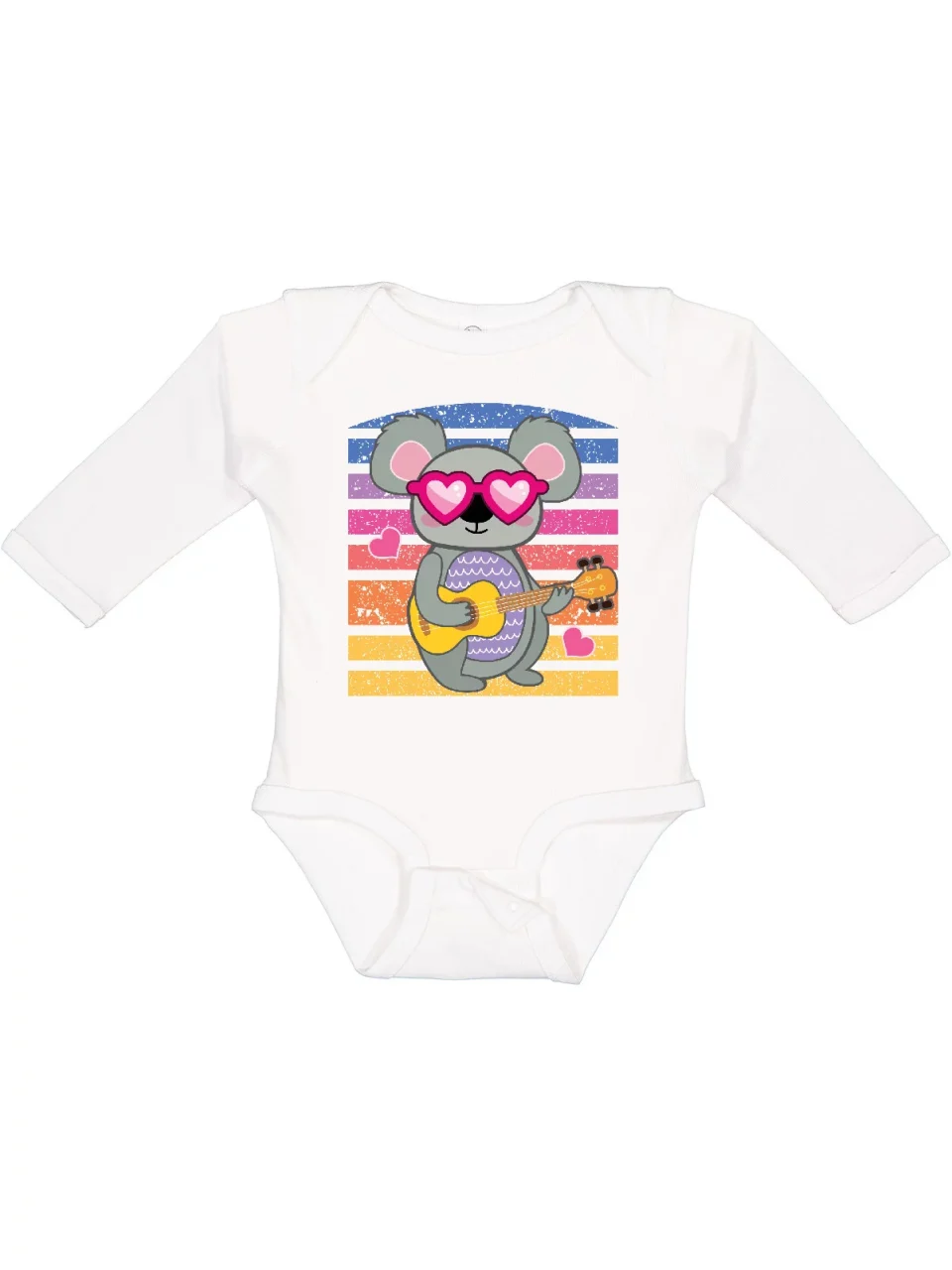 Stainless Steel Thickened Inktastic Australian Koala Cool Sunset Girls Long Sleeve Baby Bodysuit