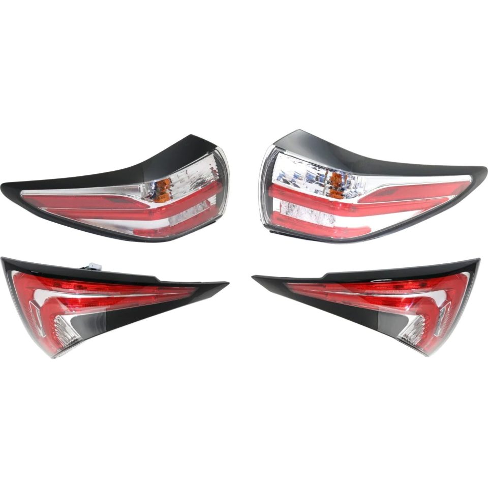 Space-Saving Popular Tail Light For 2015-2017 Nissan Murano Set of 4 Driver and Passenger Side