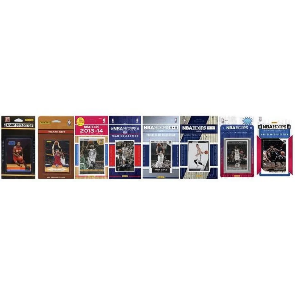 Safe Outdoor C&I Collectables NBA Brooklyn Nets 8 Different Licensed Trading Card Team Sets