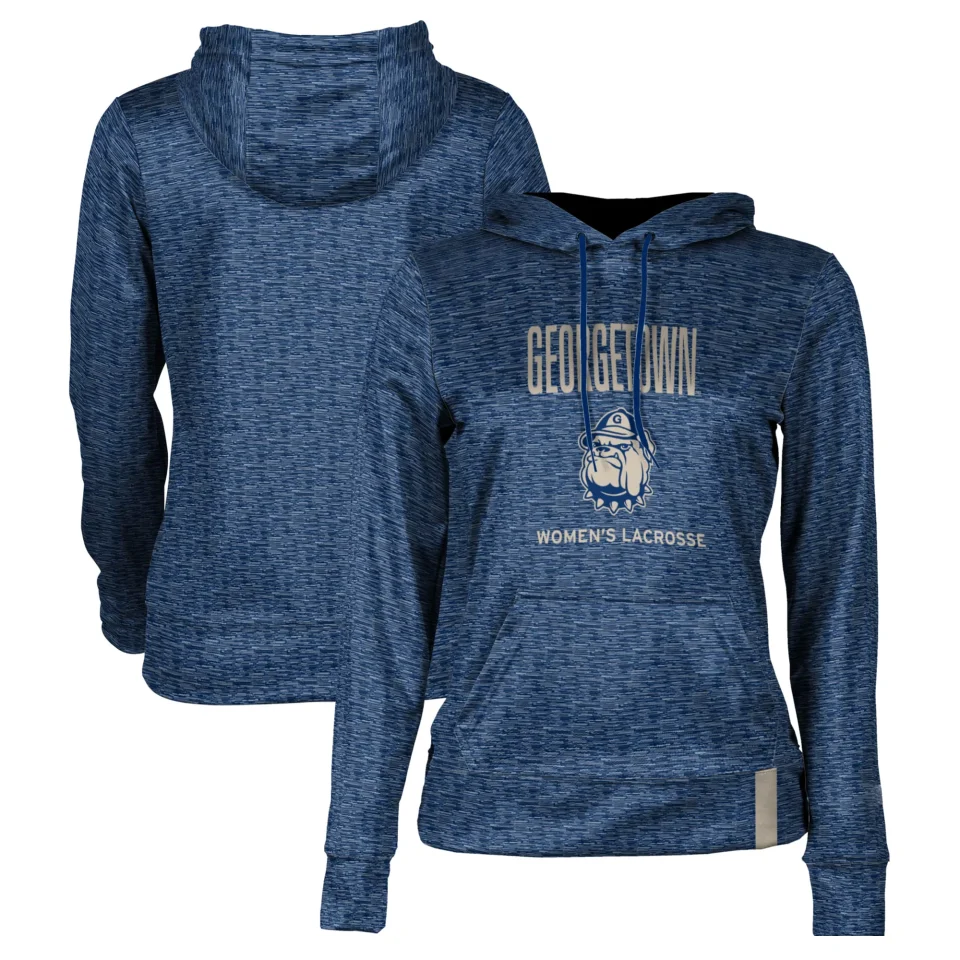Pure Easy-Clean Women's Navy Georgetown Hoyas Women's Lacrosse Pullover Hoodie