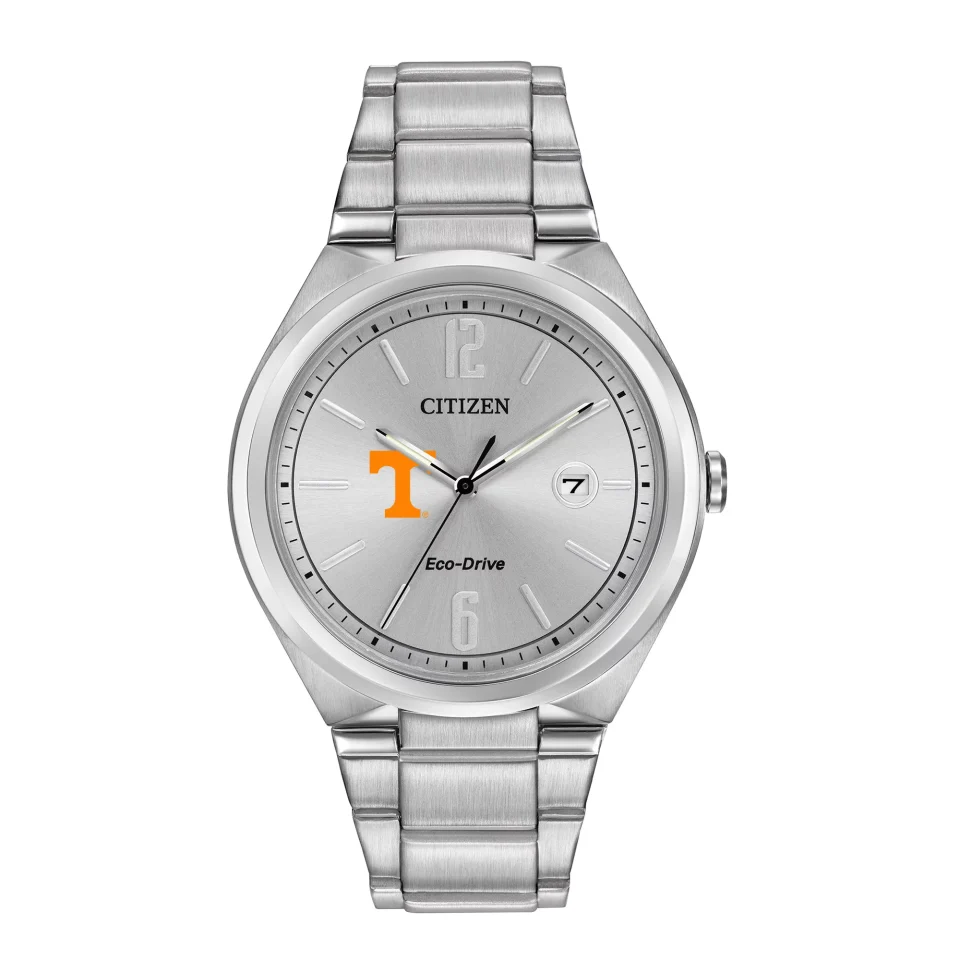 Non-Toxic Home Men's Silver Tennessee Volunteers Citizen Eco-Drive Stainless Steel Watch