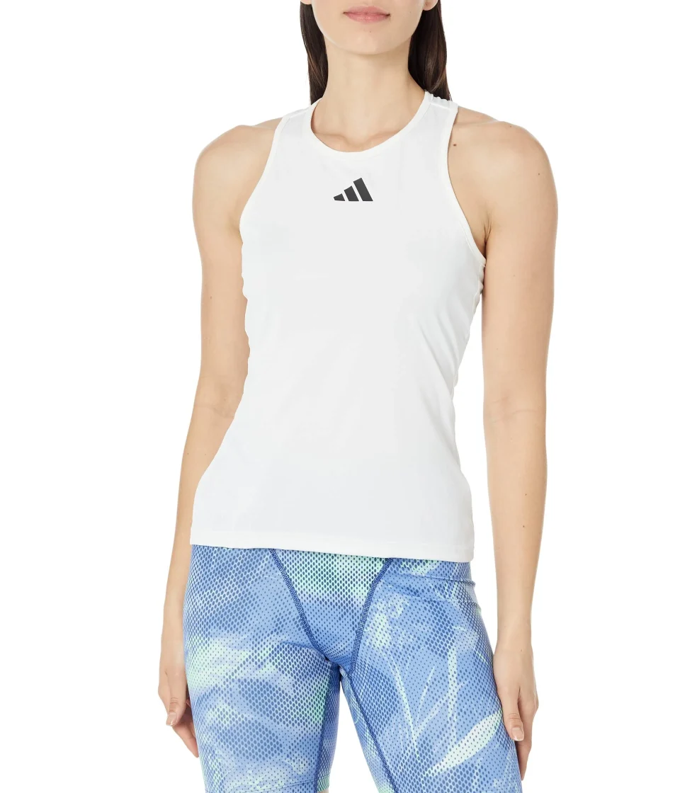 Glossy Best-Selling adidas Club Tennis Tank Top (Womens, White, XL)