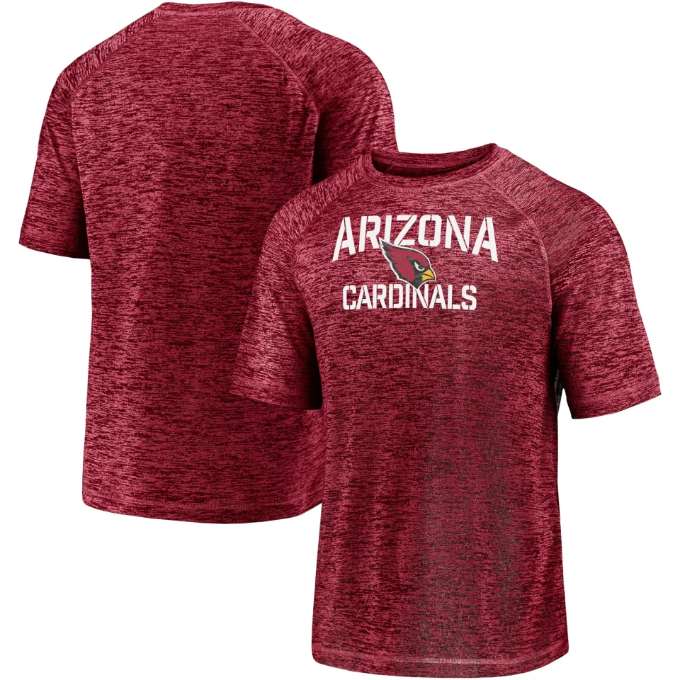 Frosted Cooking Men's Fanatics Branded Cardinal Arizona Cardinals Nimble Feet Striated Space Dye Raglan T-Shirt